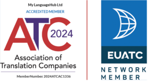 My Language Hub Accredited Member ATC 2024 - Association of Translation Companies and the EUATC Network Member