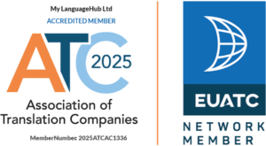 My Language Hub Accredited Member ATC 2025 - Association of Translation Companies and the EUATC Network Member